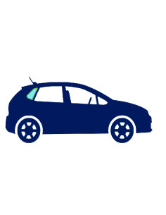 Vitre latérale fixe arrière droite teinté verte RENAULT CLIO III phase 1 du 09/2005 au 03/2009