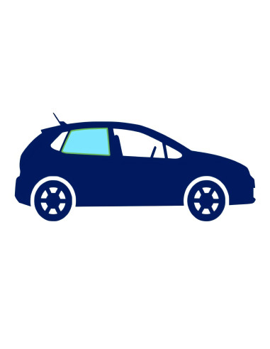 Vitre latérale arrière droite teinté verte 5ptes RENAULT CLIO V depuis le 04/2019