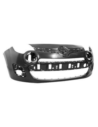 Pare-chocs avant noir RENAULT TWINGO II phase 2 du 01/2012 au 08/2014