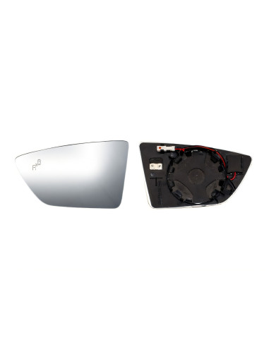 Glace + support rétroviseur gauche chauffant BSD SEAT IBIZA V depuis le 04/2017