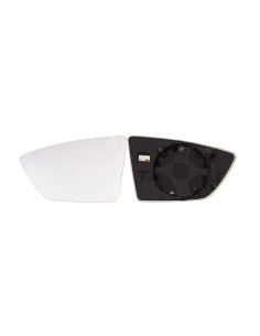 Glace + support rétroviseur gauche chauffant SEAT LEON III (5F) phase 1 du 01/2013 au 12/2016