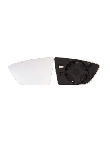 Glace + support rétroviseur gauche chauffant SEAT LEON III (5F) phase 1 du 01/2013 au 12/2016