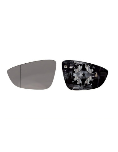 Glace + support rétroviseur gauche chauffant [grand angle] VOLKSWAGEN PASSAT B7 4/5 portes du 10/2010 au 10/2014