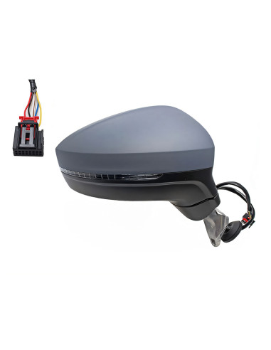 Rétroviseur droit électrique, chauffant à peindre + clignotant VOLKSWAGEN TIGUAN II phase 1 du 04/2016 au 08/2020