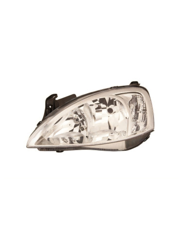 Phare gauche H1+H7 pour OPEL CORSA C phase 2 de 08/2003 à 08/2006