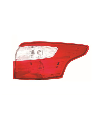 Feu arrière droit extérieur LED pour Ford Focus III de 2011 à 2014