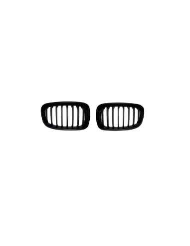 Jeu grilles de calandres noires BMW Serie 1 F20/F21 de 2011 à 2015