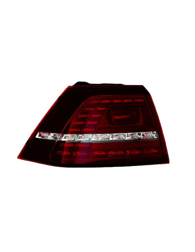Feu arrière gauche extérieur LED pour Volkswagen Golf 7 de 2012 à 2017