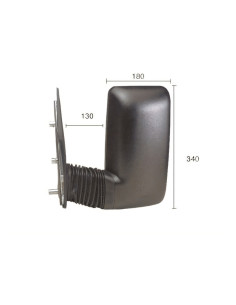 Rétroviseur gauche manuel avec sonde pour IVECO DAILY III de 1999 à 2006