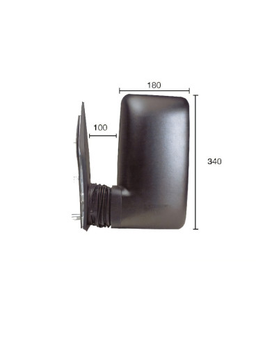 Rétroviseur gauche manuel avec sonde pour IVECO DAILY III de 1999 à 2006