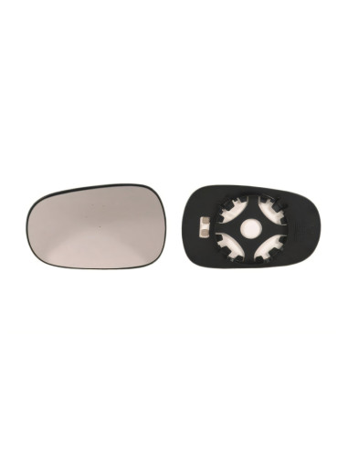 Glace de support rétroviseur chauffant pour Renault Modus I de 2004 à 2007