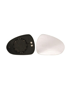 Glace de support rétroviseur droit chauffant pour Seat Leon II de 2009 à 2012.