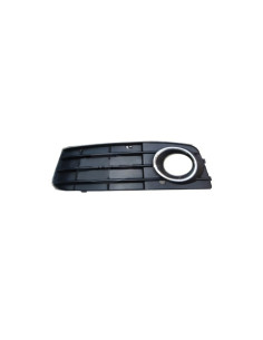 Grille inférieure parechocs avant gauche chrome pour AUDI A4 IV de 2008 à 2011.