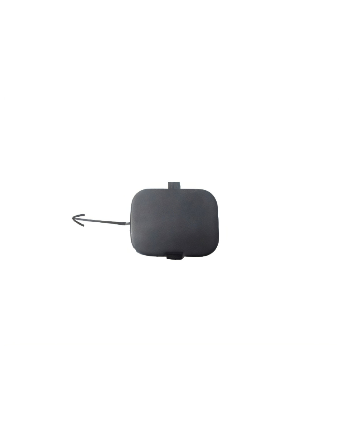 Cache Crochet Remorquage Pour Mitsubishi Lancer 2008-2015 - Pare-chocs Avant/Arrière, Noir Non Apprêté
