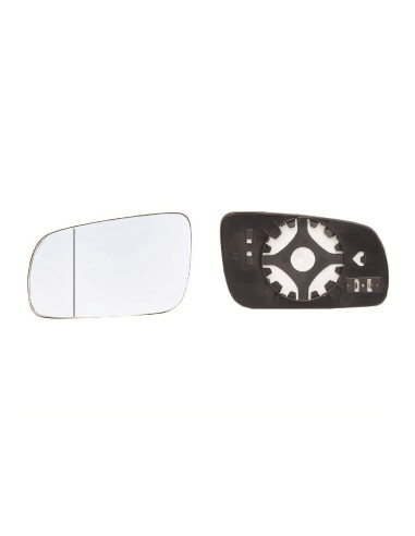 Glace de rétroviseur gauche chauffant grand angle pour SEAT LEON I de 2000 à 2006