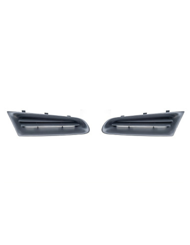 Jeu grilles de calandres noires pour Renault Clio III phase 1 de 09/2005 à 03/2009