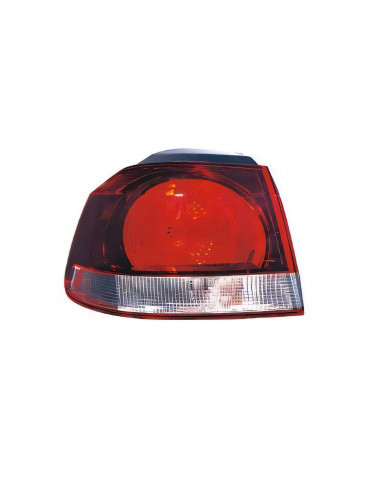 Feu arrière gauche extérieur fumé type Hella pour VOLKSWAGEN GOLF 6 de 2008 à 2012