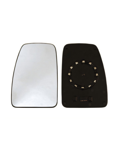 Glace de support rétroviseur gauche chauffant pour Renault Master II de 2003 à 2010
