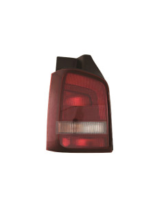 Feu arrière gauche rouge fumé 1 porte pour Volkswagen Transporter T5 de 2010 à 2015.