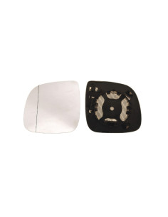 Glace support rétroviseur gauche chauffant grand angle pour Audi Q7 I de 2006 à 2009