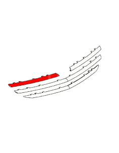 Enjoliveur supérieure droite de calandre chromée pour Opel Insignia I de 2009 à 2013
