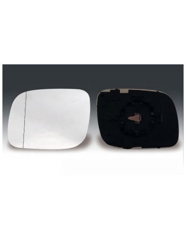 Glace support rétroviseur gauche grand angle pour VOLKSWAGEN TOUAREG I de 2002 à 2006