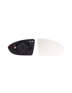 Glace support rétroviseur droit chauffant pour VOLKSWAGEN GOLF SPORTSVAN de 2014 à 2018