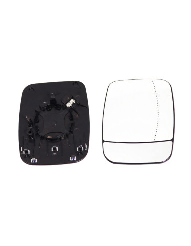 Glace support rétroviseur droit chauffant grand angle pour Opel Vivaro II de 2014 à 2019