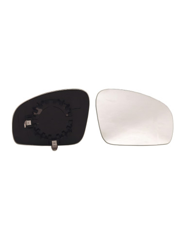 Glace support rétroviseur droit chauffant grand angle pour Skoda Roomster de 2010 à 2015.