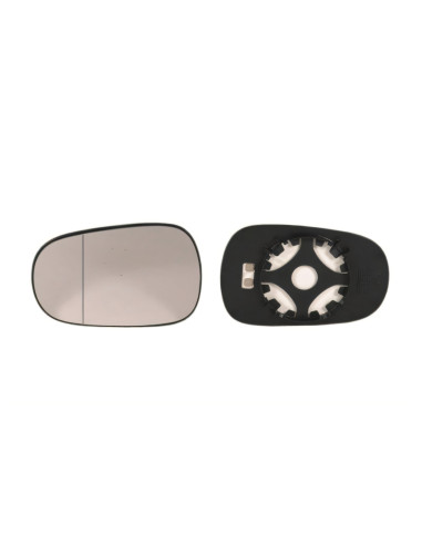 Glace support rétroviseur chauffant grand angle pour RENAULT MODUS I de 09/2004 à 12/2007