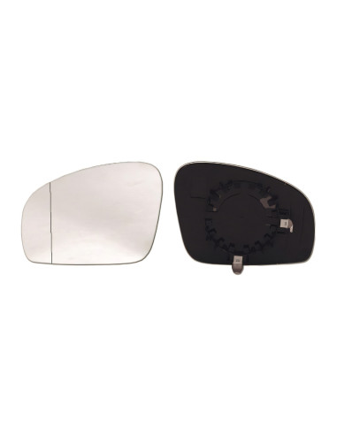 Glace support rétroviseur gauche chauffant grand angle pour Skoda Roomster de 2010 à 2015