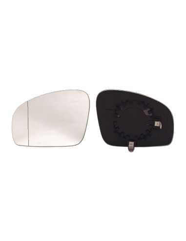 Glace de support rétroviseur gauche chauffant grand angle pour Skoda Roomster de 2006 à 2010