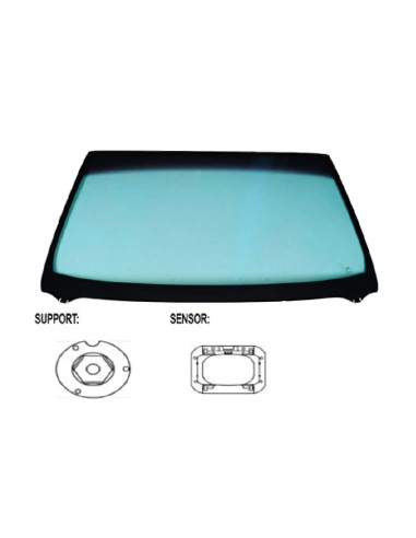 Pare-brise teinté vert capteur chauffant pour Ford Focus II compatibilité étendue de 2004 à 2010