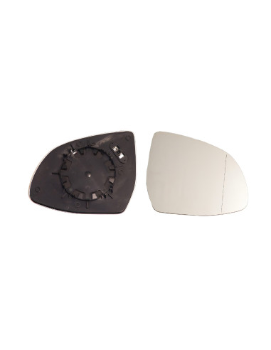 Glace de support rétroviseur droit chauffant grand angle pour BMW Serie X3 II F25 de 2014 à 2017