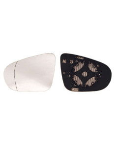 Glace support rétroviseur gauche chauffant grand angle pour VOLKSWAGEN GOLF 6 de 10/2008 à 10/2012