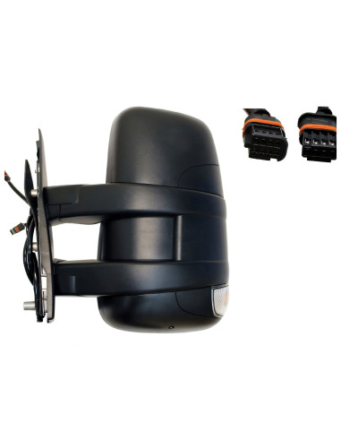 Rétroviseur gauche électrique convexe chauffant avec clignotant pour IVECO DAILY IV de 2006 à 2012