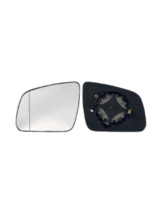 Glace support rétroviseur gauche chauffant à grand angle pour Mercedes W204 Classe C de 2007 à 2011