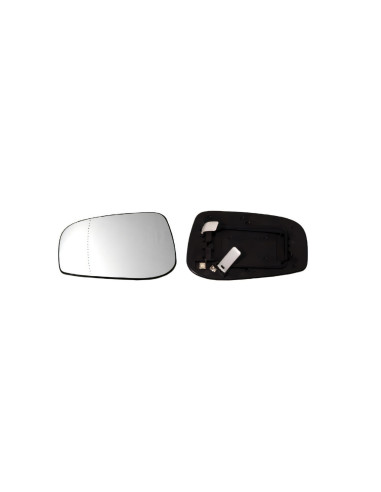 Glace support rétroviseur gauche chauffant grand angle pour Volvo S80 I phase 2 de 03/2003 à 05/2006