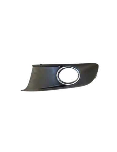 Grille inférieure gauche pare-chocs avant AB Chrome pour Volkswagen Caddy III phase 2 de 2010 à 2015