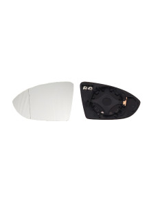 Glace support rétroviseur gauche chauffant grand angle pour VOLKSWAGEN GOLF SPORTSVAN de 2014 à 2018