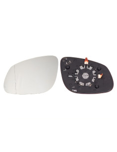 Glace de support rétroviseur gauche chauffant grand angle pour PORSCHE CAYENNE I de 01/2003 à 12/2006