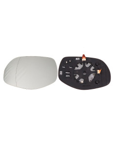 Glace de rétroviseur gauche chauffant grand angle pour PORSCHE CAYENNE I phase 2 de 01/2007 à 03/2010