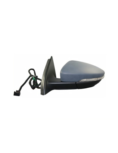 Rétroviseur gauche électrique chauffant avec feu grand angle pour Volkswagen Passat B7 de 2010 à 2014