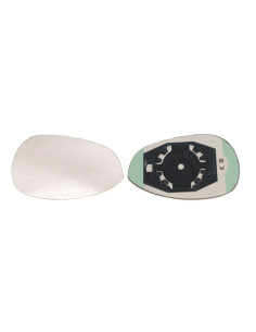 Glace support rétroviseur gauche chauffant pour FIAT 500 II compatibilité étendue de 07/2007 à 08/2020