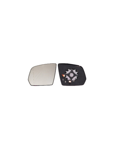 Glace support rétroviseur gauche chauffant grand angle pour MERCEDES W164 CLASSE M de 10/2008 à 06/2011
