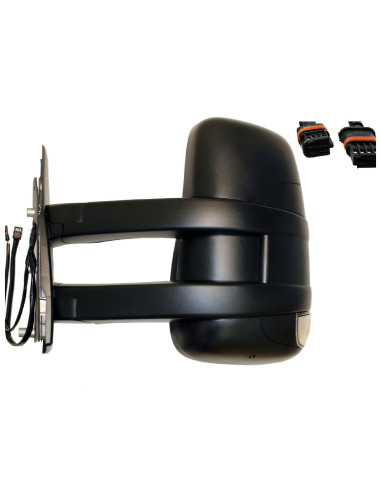 Rétroviseur gauche électrique convexe avec clignotant chauffant pour IVECO DAILY IV de 08/2006 à 02/2012