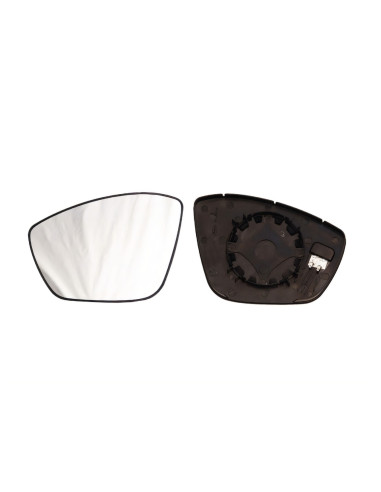 Glace support rétroviseur gauche chauffant pour PEUGEOT 208 I compatibilité étendue de 03/2012 à 08/2019