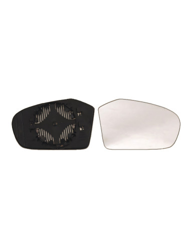 Glace support rétroviseur droit chauffant grand angle pour MERCEDES W169 CLASSE A II de 09/2004 à 04/2008