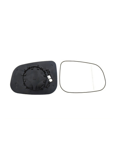 Glace support rétroviseur droit chauffant grand angle pour VOLVO S40 / V50 II phase 2 de 07/2007 à 12/2012