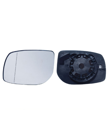 Glace support rétroviseur gauche chauffant Toyota Auris I de 2007 à 2012, compatibilité étendue